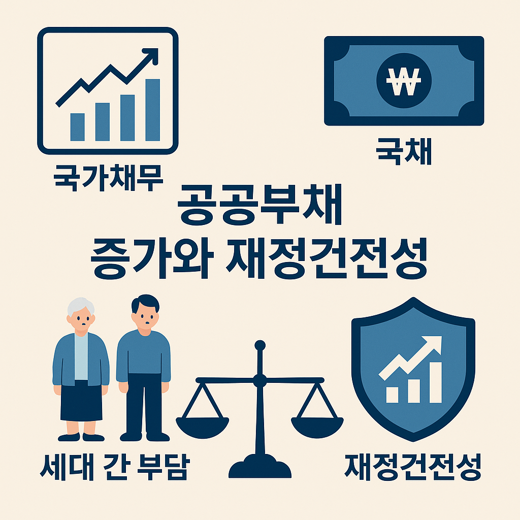 한국의 공공부채 증가와 재정 건전성 관련 사진
