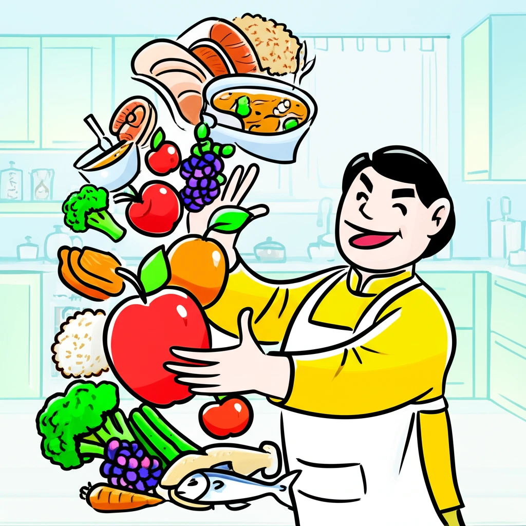 DASH 식단 구성 요소와 한국식 밥..