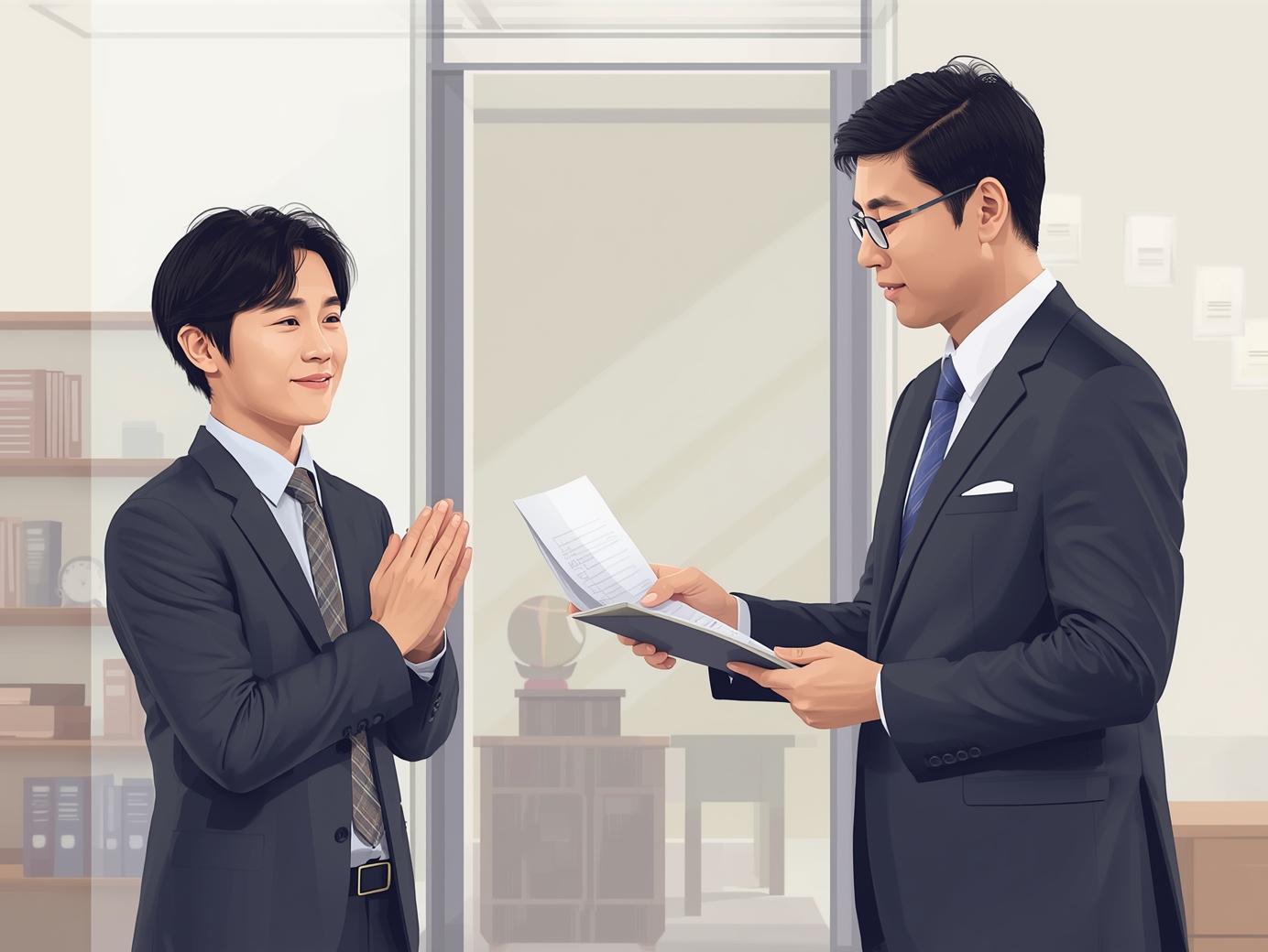 실비보험 받는 모습