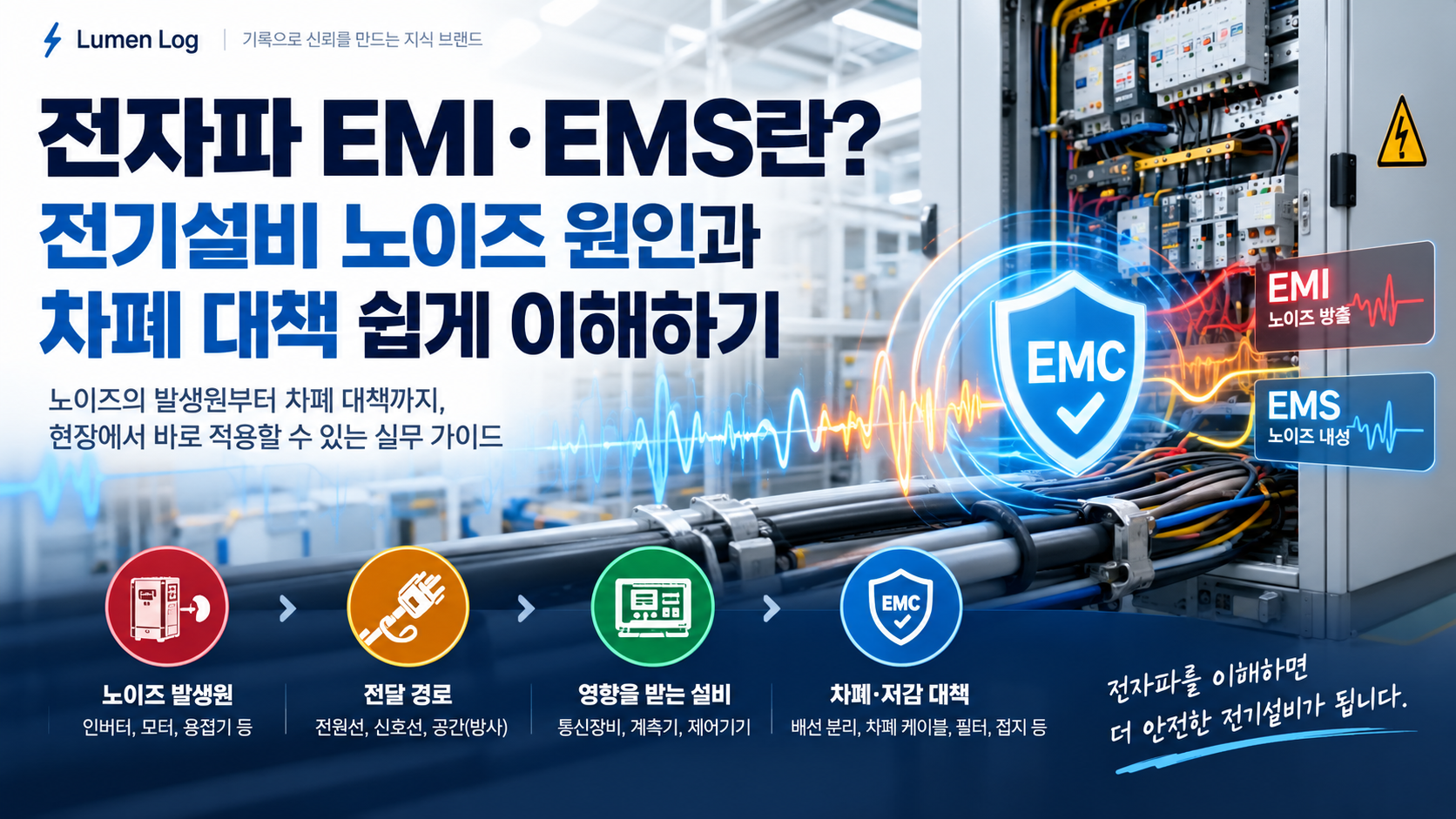 전자파 EMI·EMS란? 전기설비 노이즈 원인과 차폐 대책 쉽게 이해하기