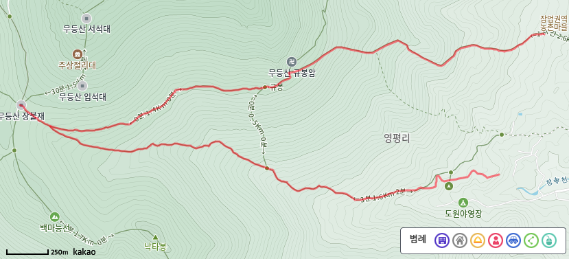 무등산 도봉마을(규봉) 등산코스