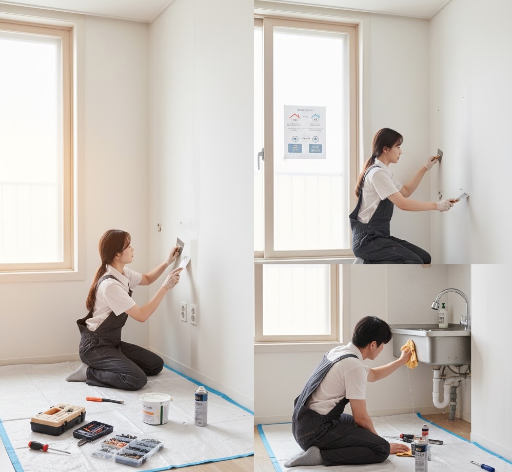 전세집 안심하고 살기 셀프 하자보수 (집주인 책임 구분 및 완벽 복원 가이드)