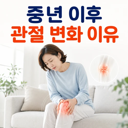 중년 이후 관절 변화 이유