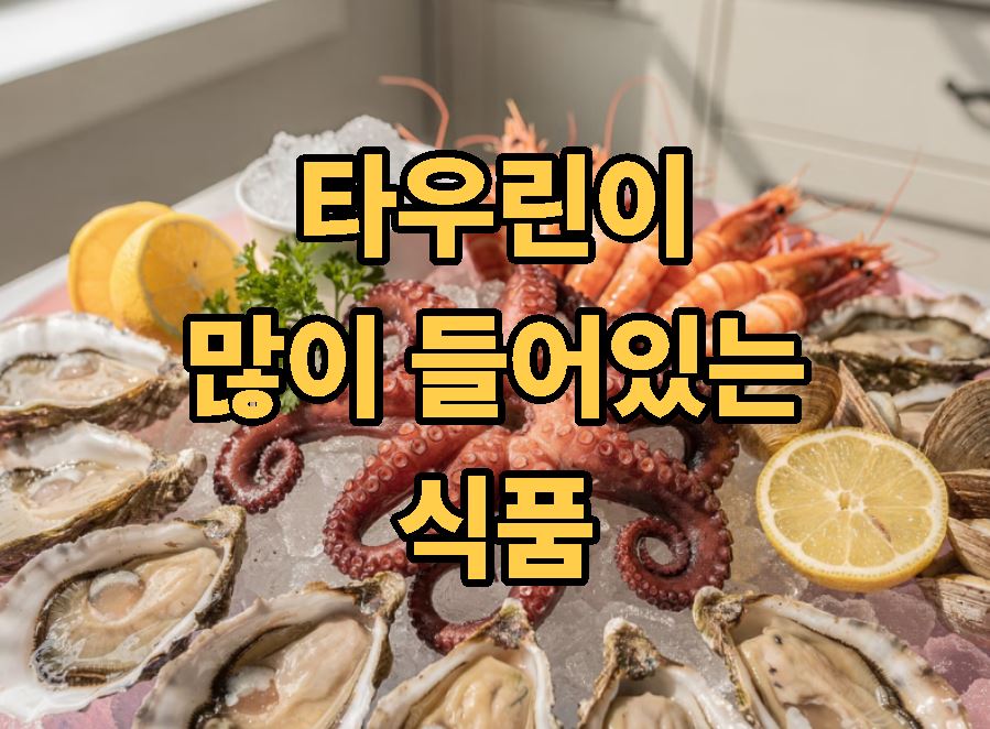 타우린이 많이 들어있는 식품