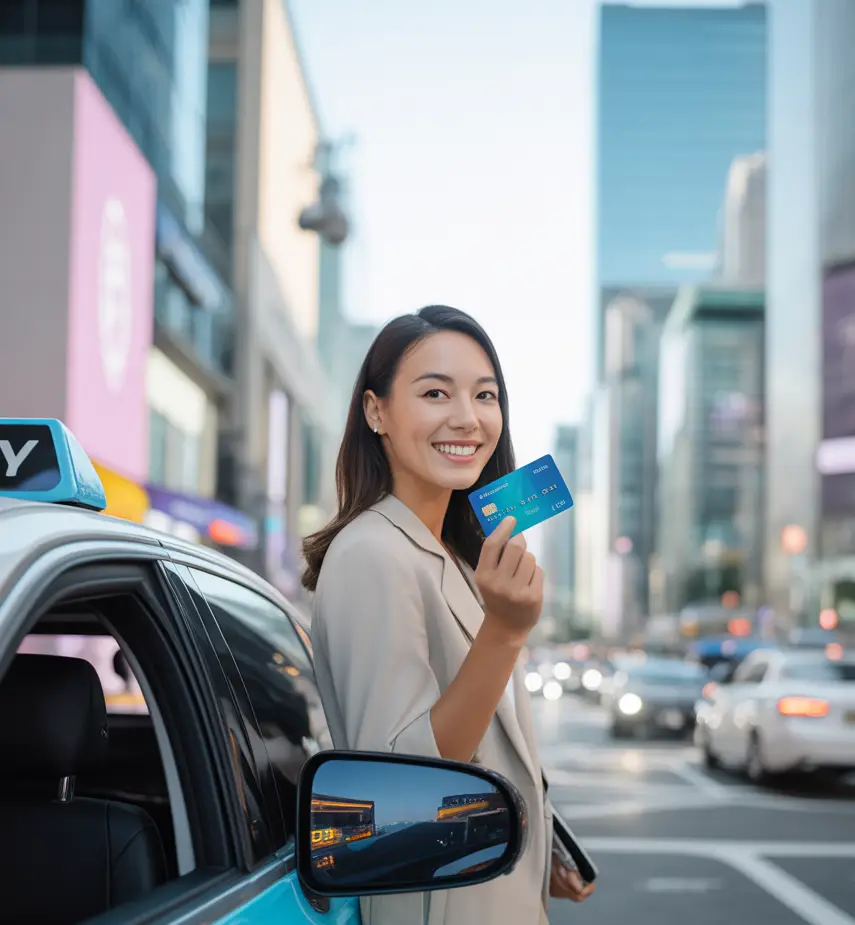 택시비 할인 카드 선택