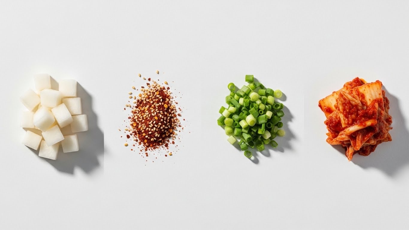 석박지 깍두기 담그는법