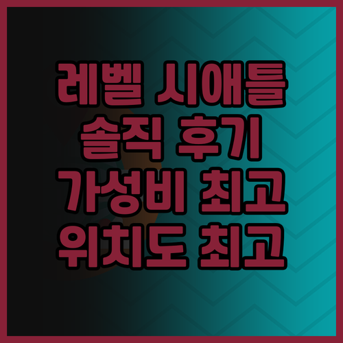 레벨 시애틀 다운타운 솔직 후기! 가..