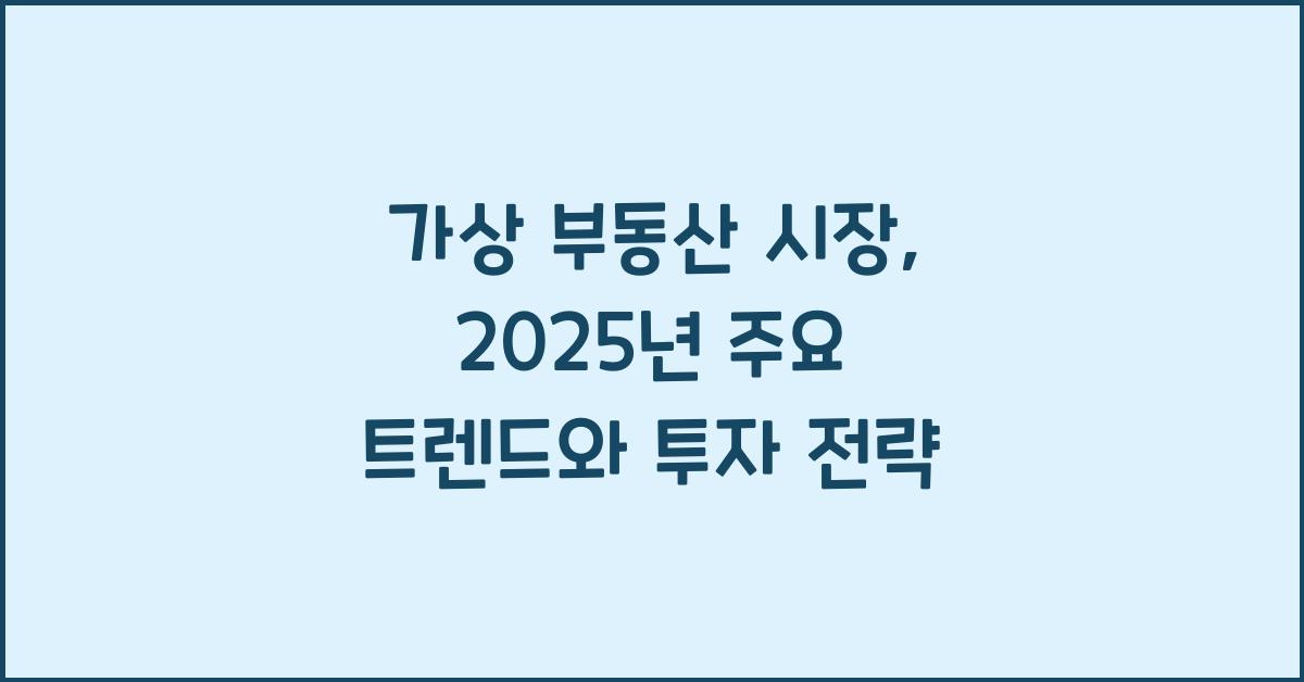 가상 부동산 시장