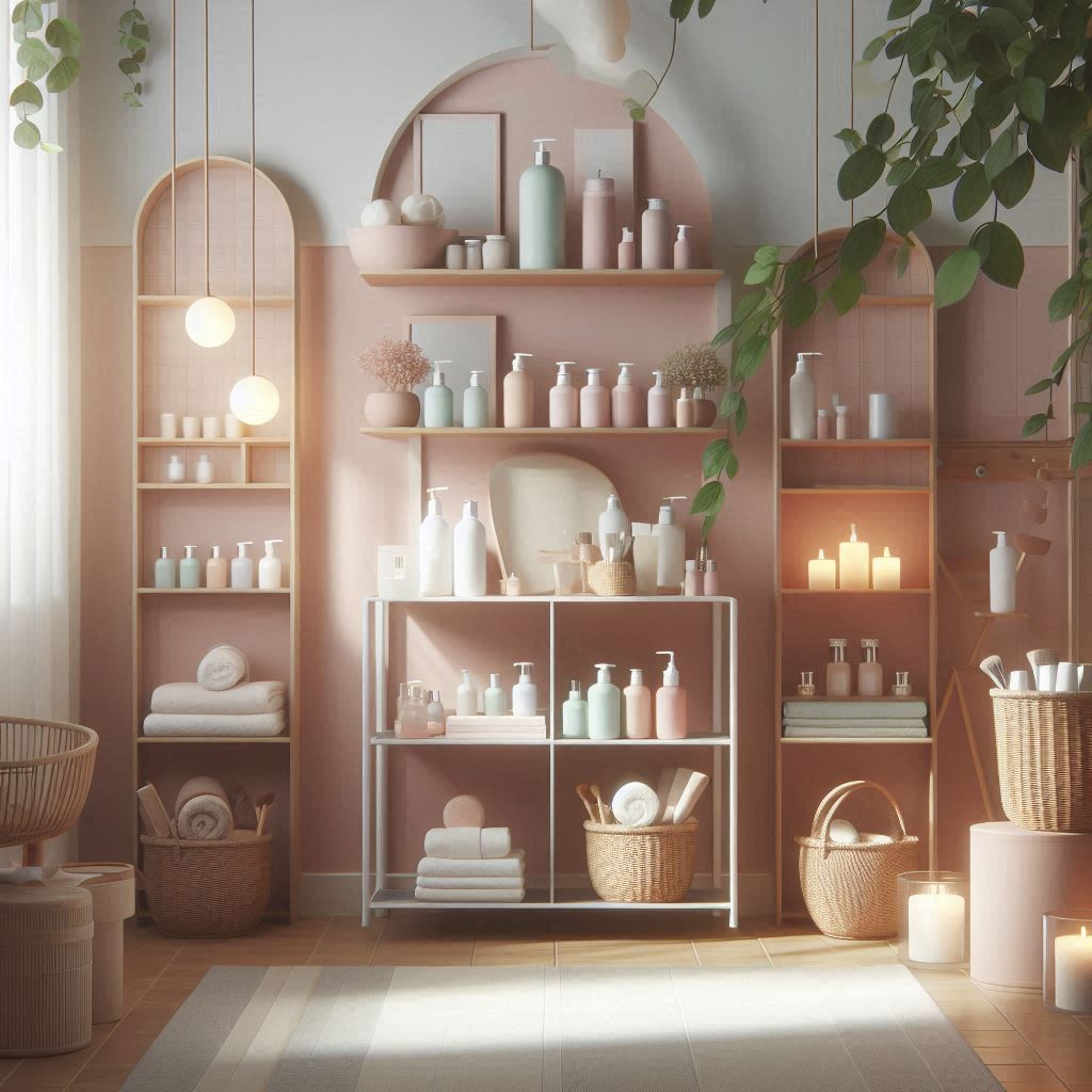 피부,체형관리 샵 배경