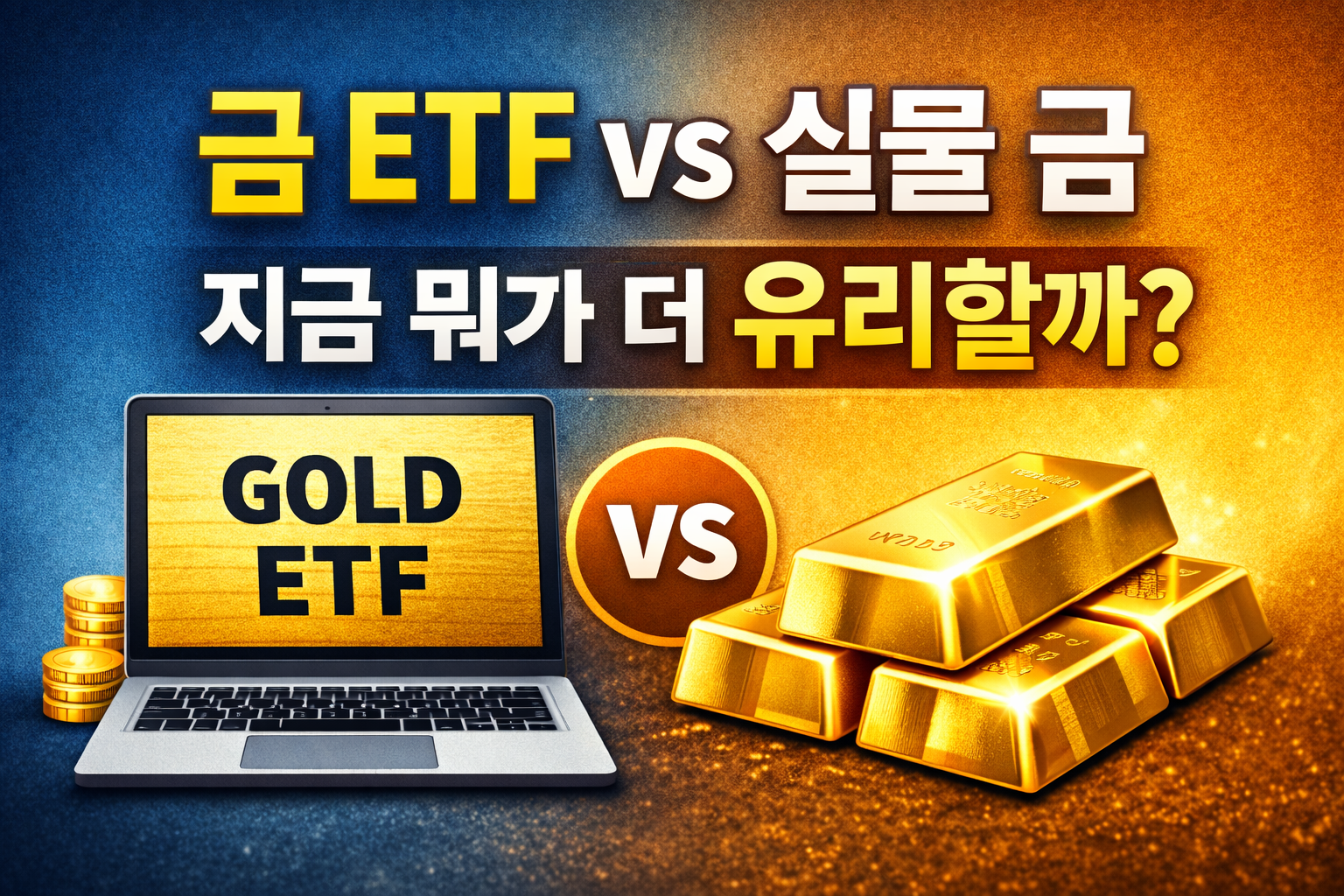 금 ETF vs 실물 금 비교! 금 투자, 이것이 답이다.