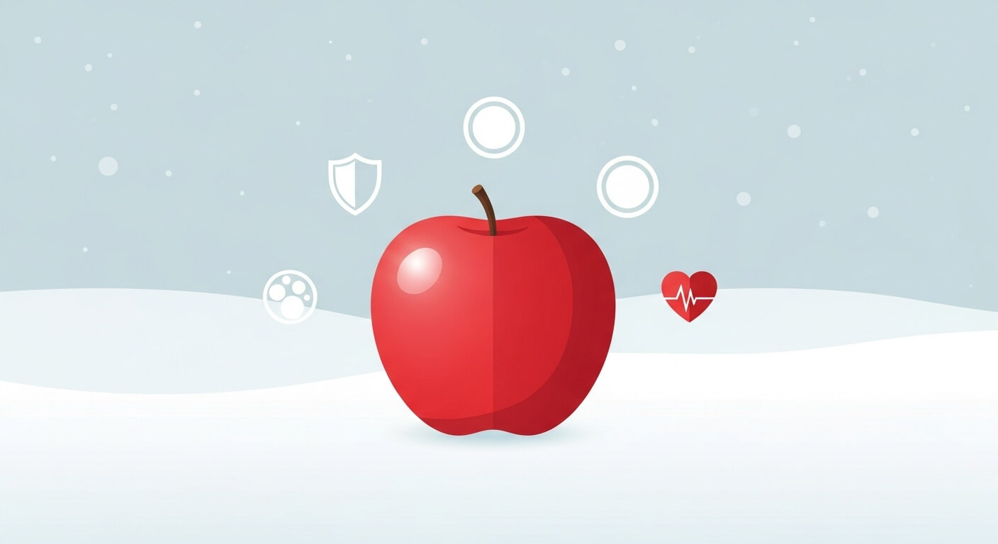 겨울철 사과 섭취법 (면역력, 포만감, 혈관건강)