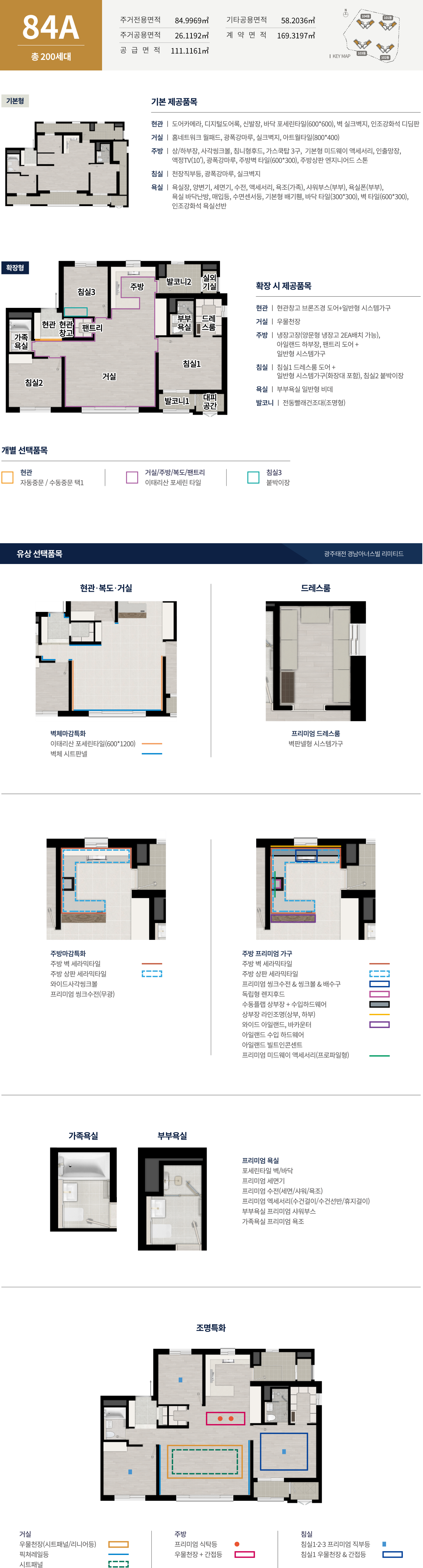 광주태전 경남아너스빌 리미티드 평면도 84A