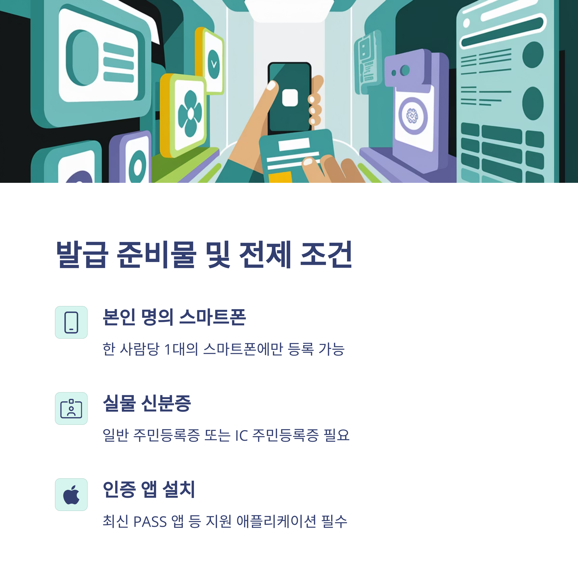 모바일 신분증 발급 가이드