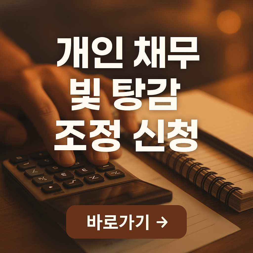 개인 채무 빚 탕감 조정 신청