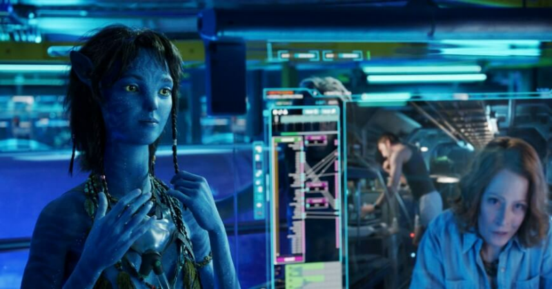 나비족 소녀 키리와 시고니 위버 얼굴