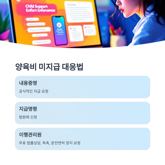 양육비 지급나이, 기간 산정표와 신청방법 요약 이미지