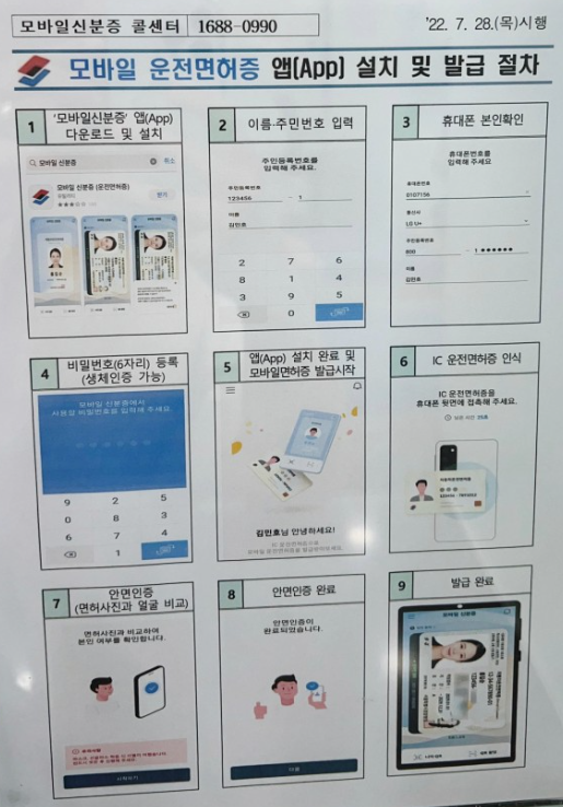모바일 면허증 발급 방법 (모바일 운전면허증)