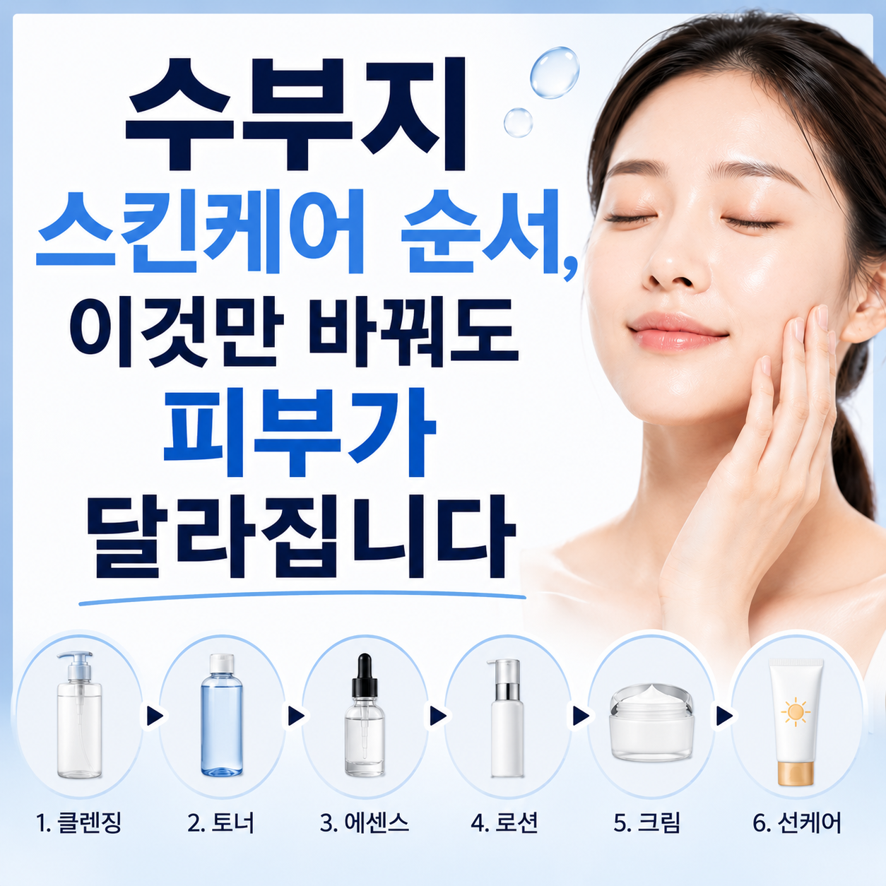 수부지 스킨케어 순서