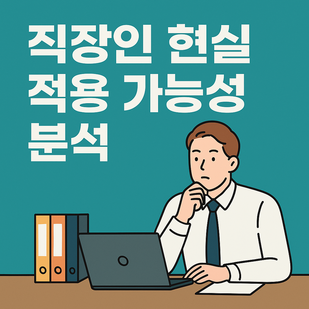 직장인 현실 적용 가능성 분석: 직장생활, 현실을 마주하고 기회를 찾다