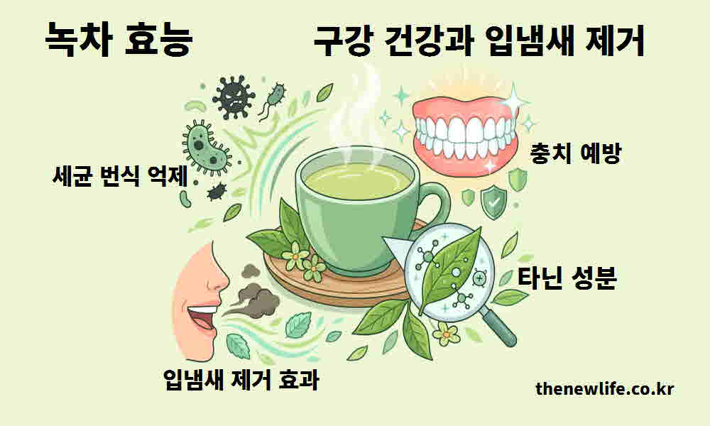 녹차 효능 구강 건강 입냄새 제거