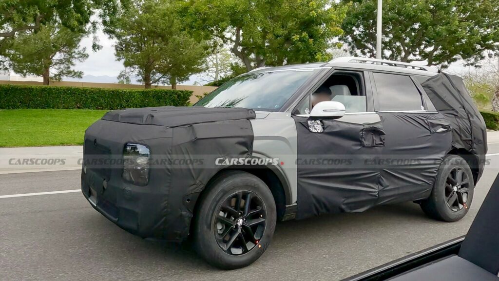 현대자동차 팰리세이드 풀체인지 위장막 테스트카