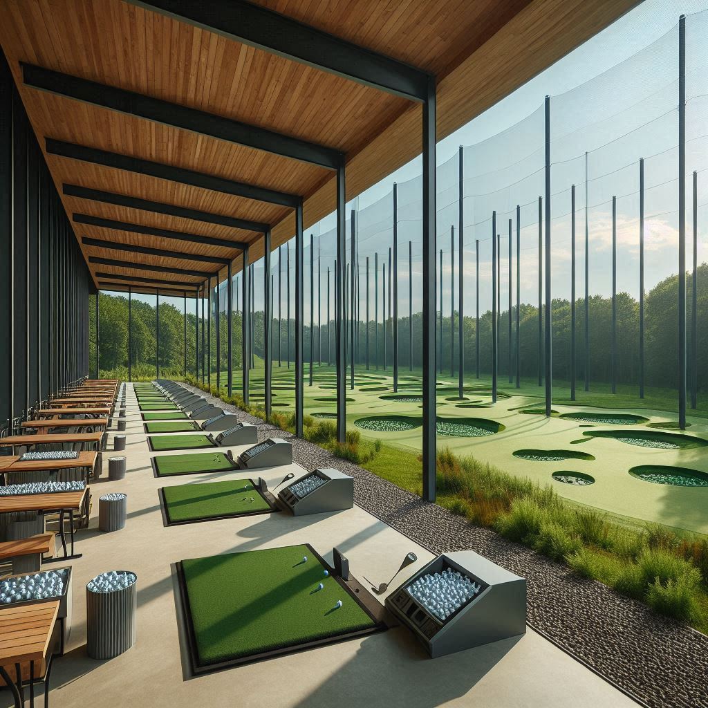 실외골프연습장 배경