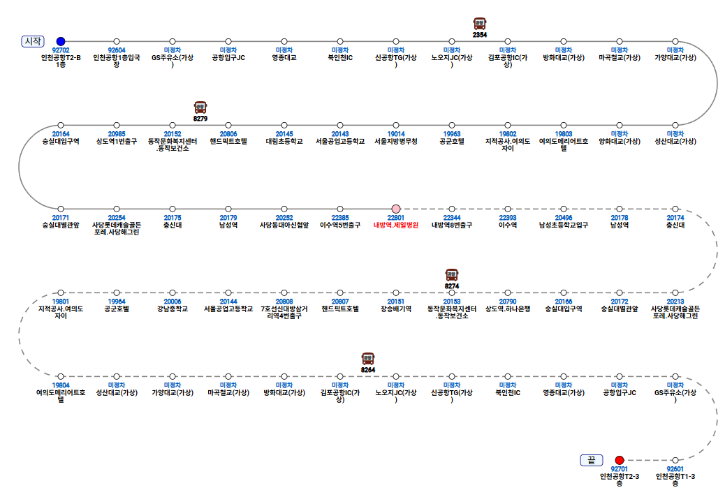 6019번 공항버스