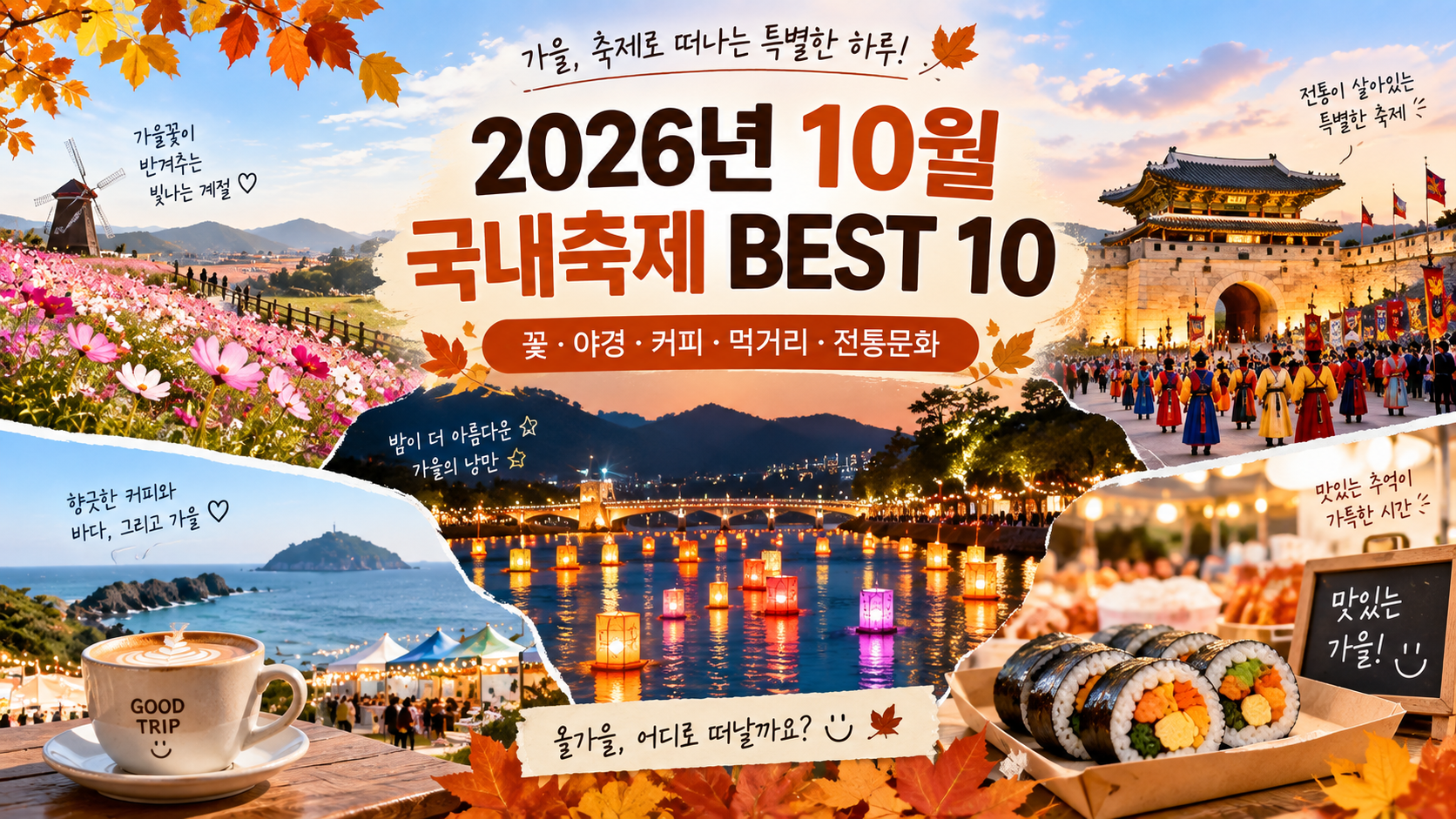 10월 가을 국내 축제