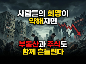 사람들의 희망이 약해지면 부동산과 주식도 함께 흔들린다