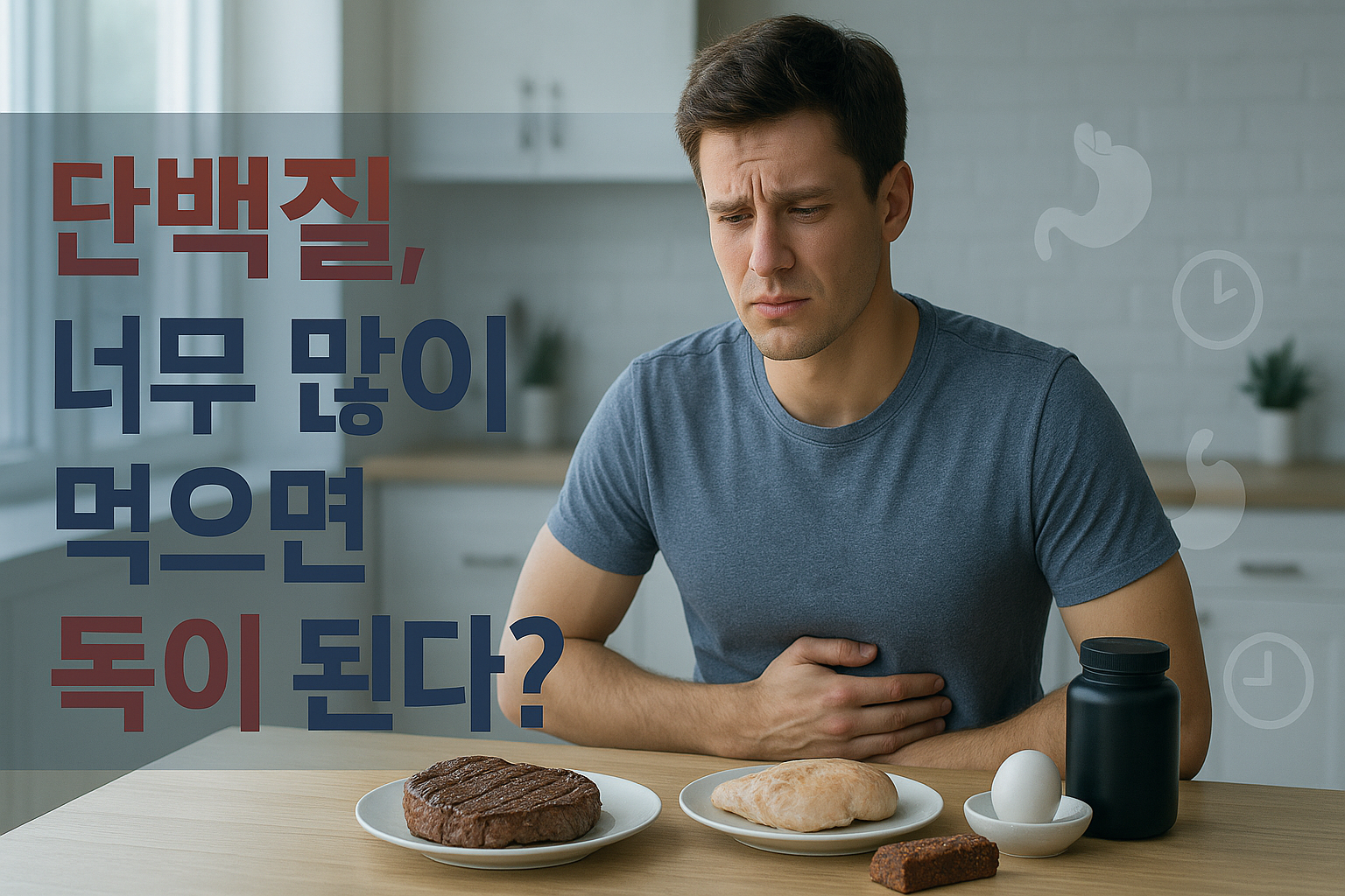 1.단백질 과다 섭취가 부작용을?