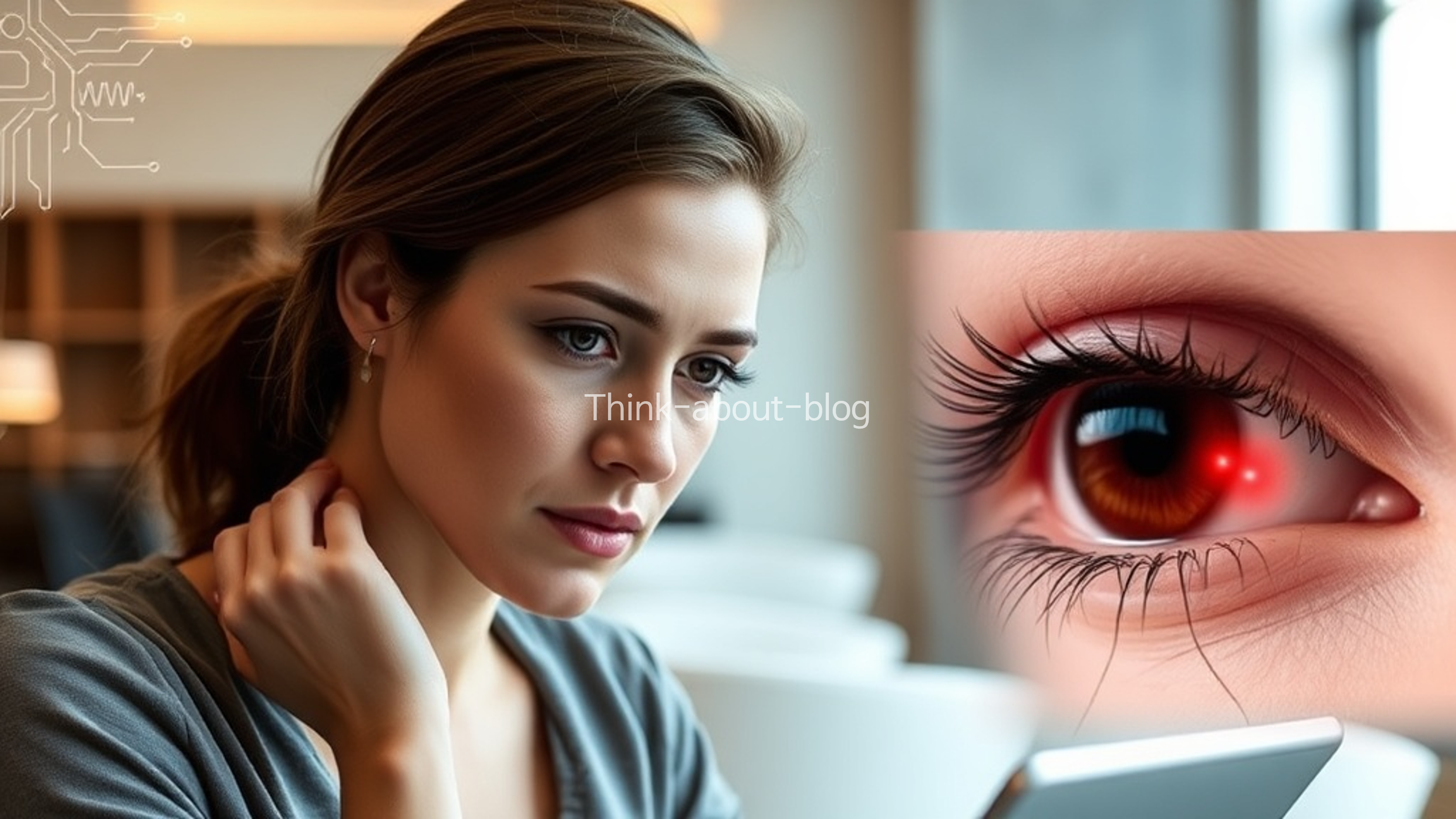 디지털 기기와 안구 혈류 감소: 모세혈관 관점의 시력 저하