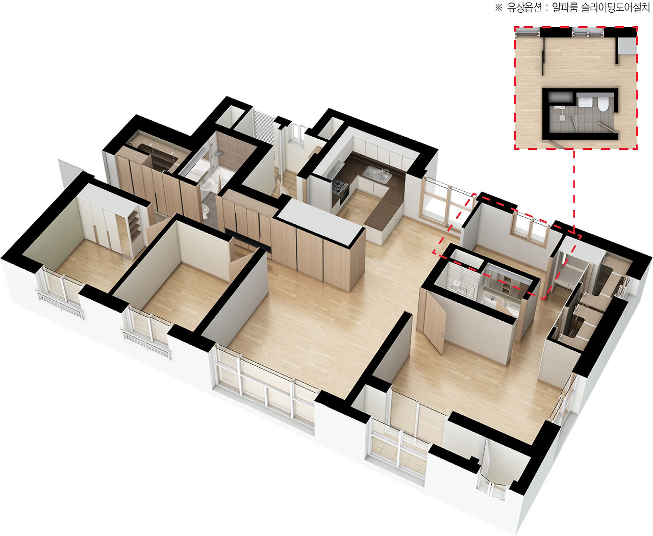 더샾송도 마리나베이 - 84A 평면도