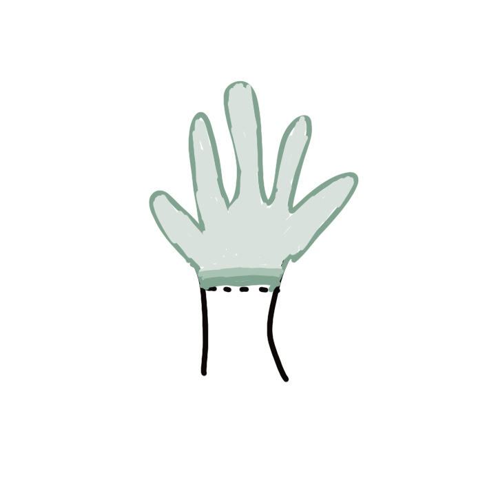 파라핀에 손을 담그는 깊이를 횟수별로 보여주는 이미지입니다.