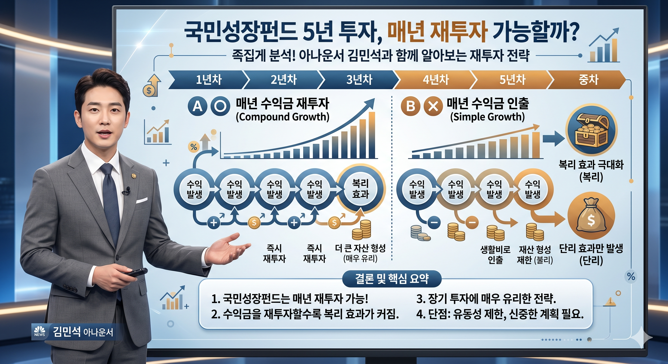 국민성장펀드 5년 투자, 매년 재투자 가능할까
