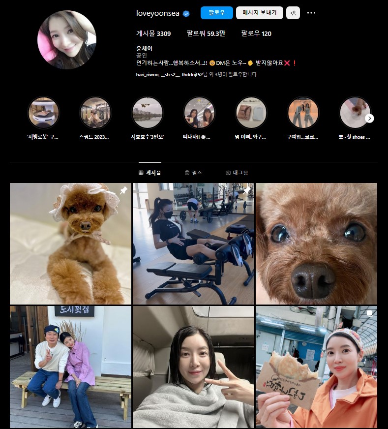 윤세아 인스타그램 정리