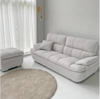 세계로가구 엠버 아쿠아텍스 3인용 패브릭 소파 생활방수 이지클린 쇼파 보조스툴 포함