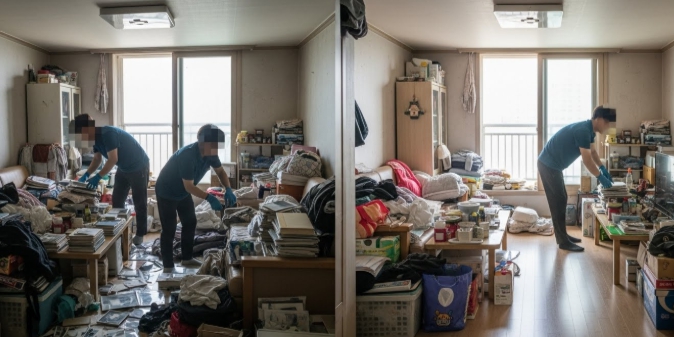 목포 고독사청소중