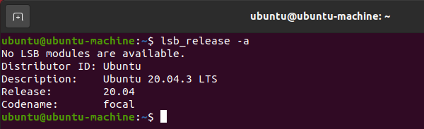 Ubuntu 버전 확인