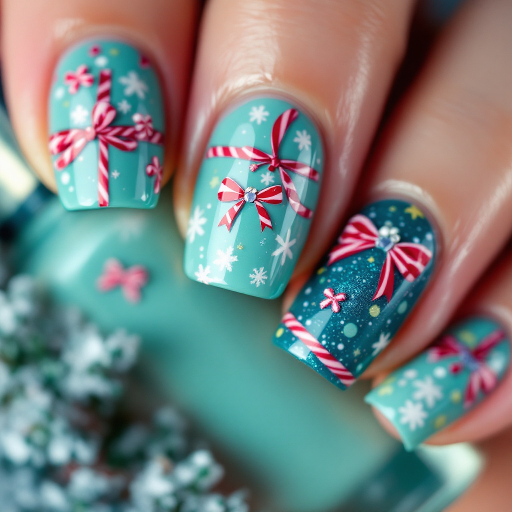 크리스마스 네일