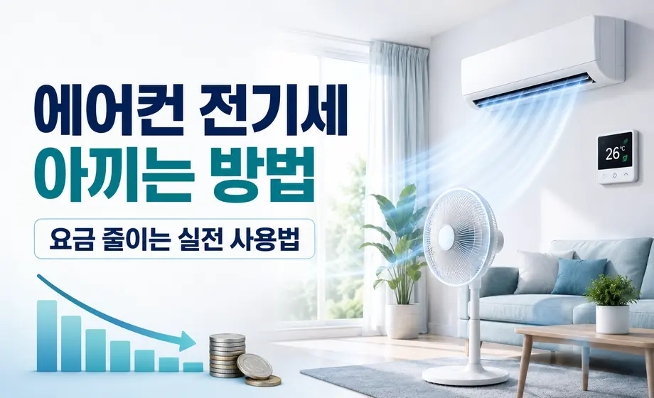 에어컨과 선풍기를 함께 사용하는 전기세 절약 방법