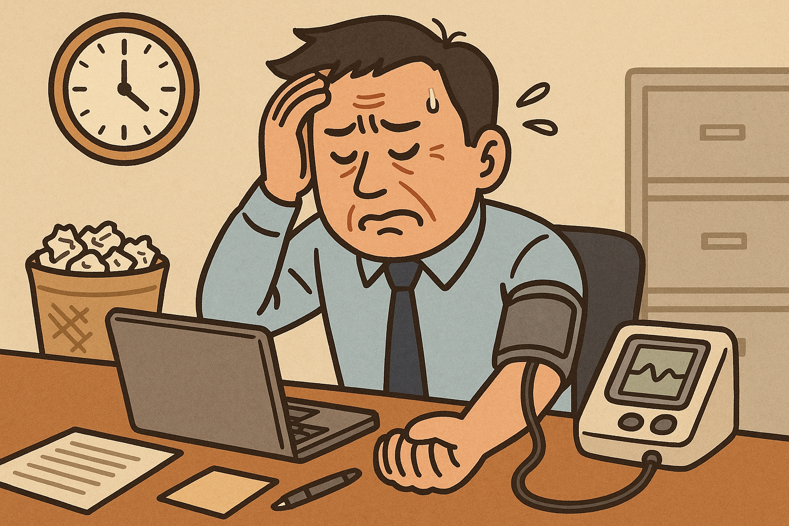 혈압관리가 필요한 직장인