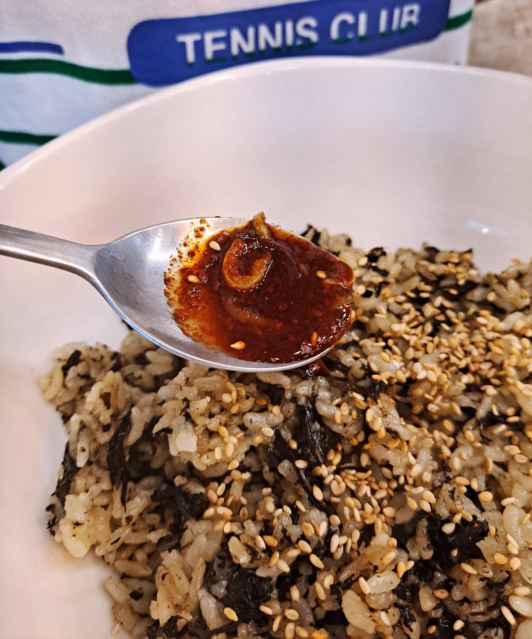 곤드레나물밥에 양념장 한숟갈