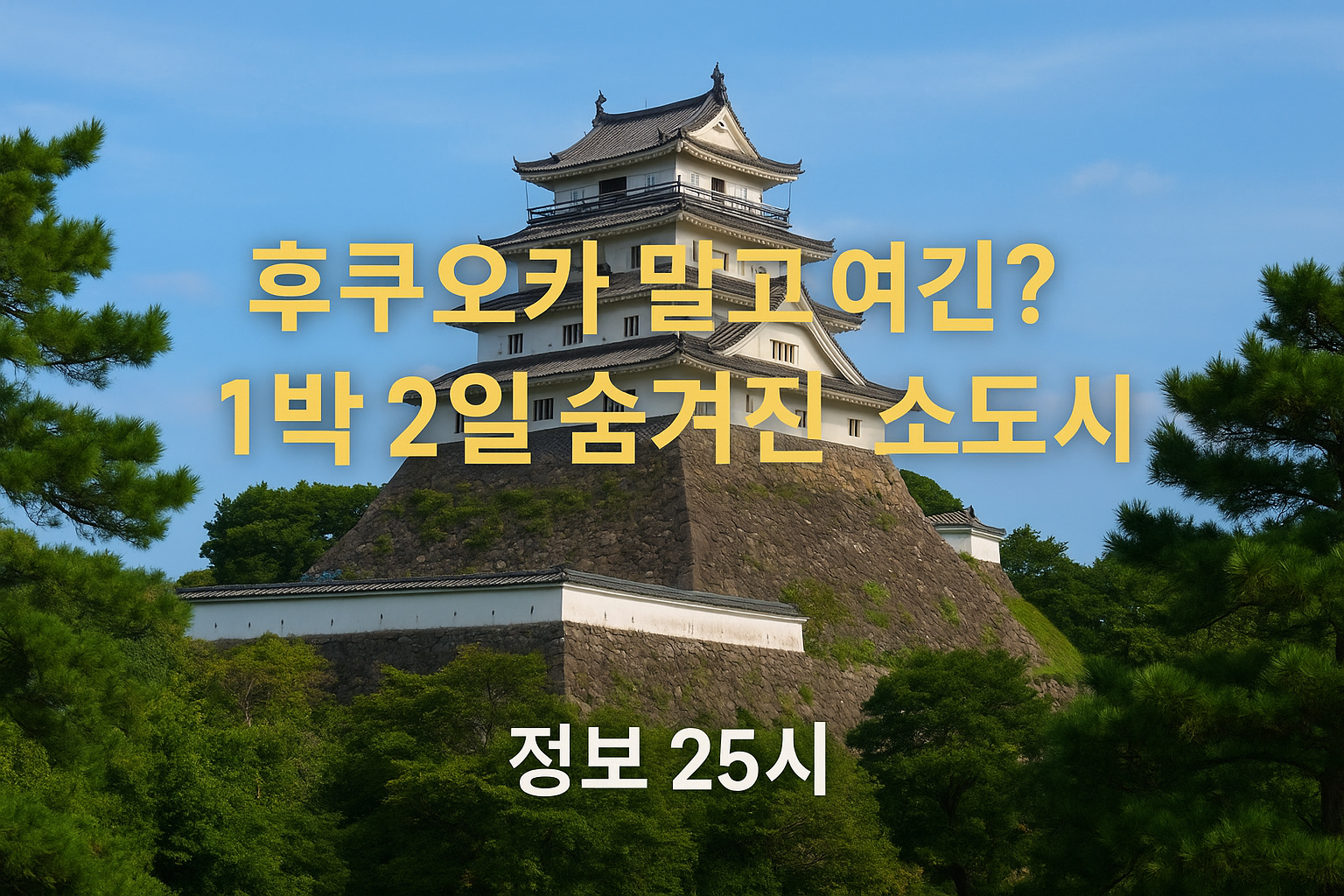 1박 2일 '숨겨진 소도시' 감성 충전 여행 정보 이미지