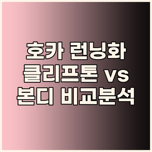 발 편한 런닝화 찾고 있다면? 호카