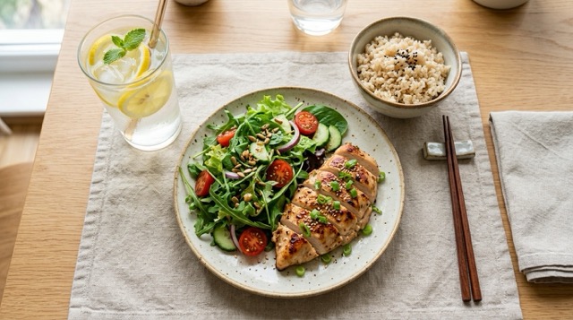 다이어트 식단과 레몬수