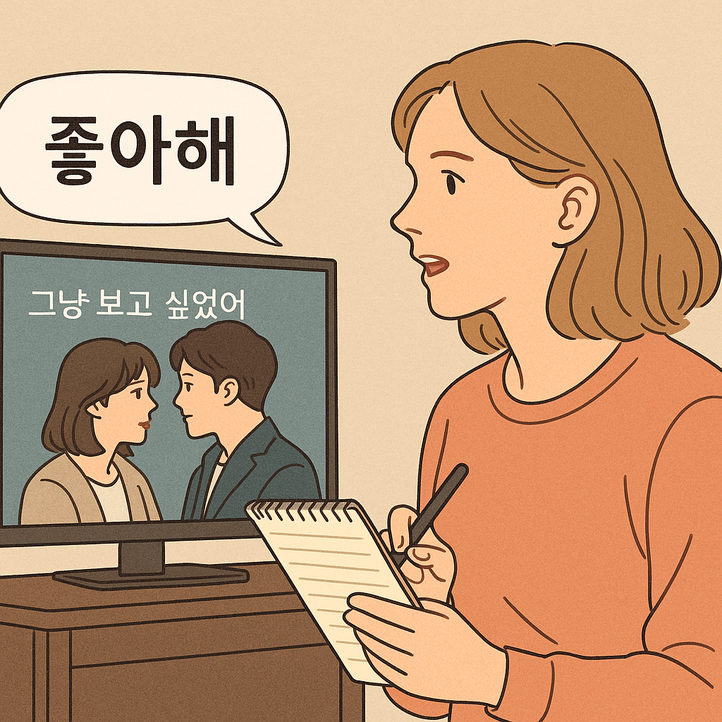 한국 드라마를 통한 학습법