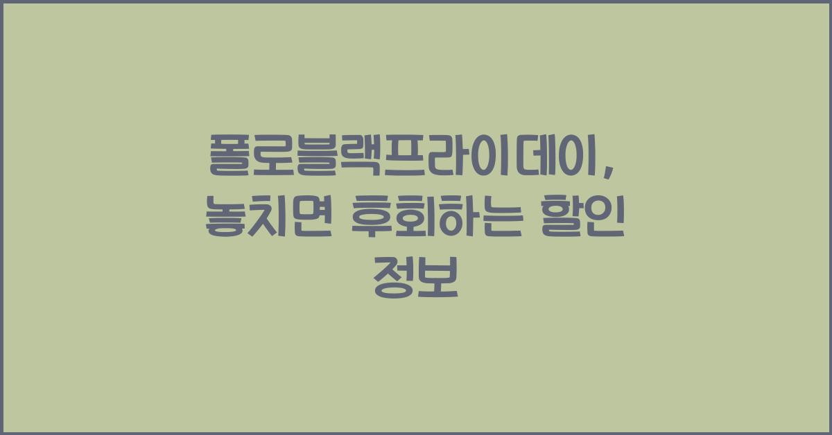 폴로블랙프라이데이