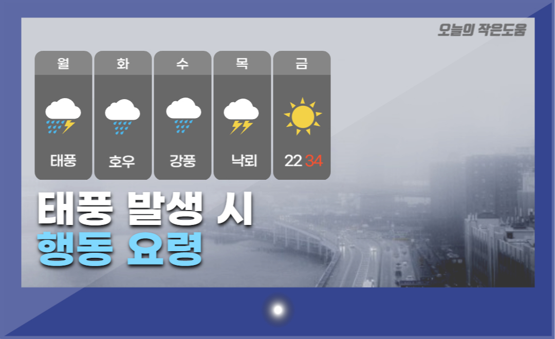 태풍 행동요령