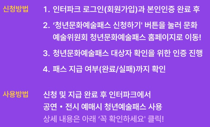 청년문화예술패스 