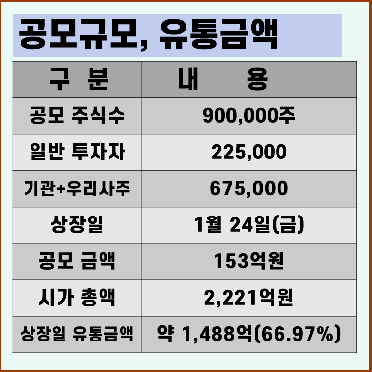 와이즈넛 상장일 유통 물량